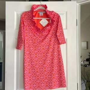 Gretchen Scott NEW with tags size small orange 3/4 sleeve dress